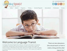 Tablet Screenshot of languagetransit.com